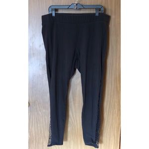 Black Fishnet Detailed Torrid Leggings